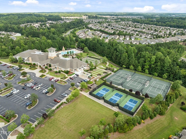 1704 Horne Creek Dr, Durham, NC 27703 - aerial view of property and surrounding area