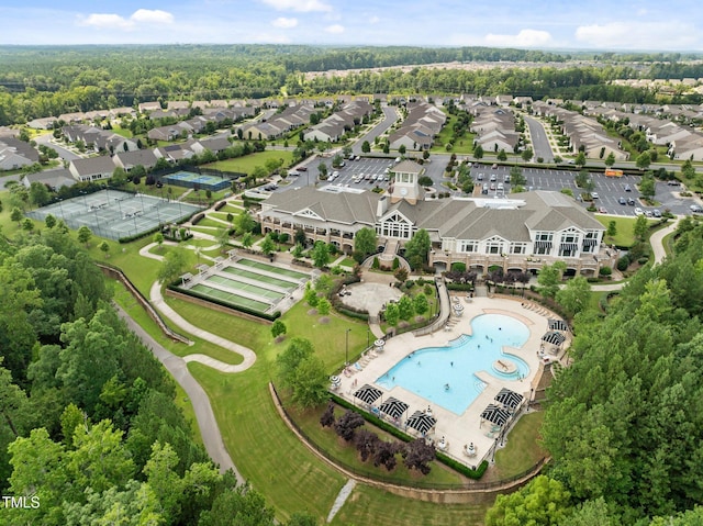 1704 Horne Creek Dr, Durham, NC 27703 - aerial view of property's location featuring nearby suburban area