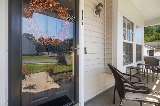 117 Gladstone Dr, Durham, NC 27703 - entrance to property with a porch