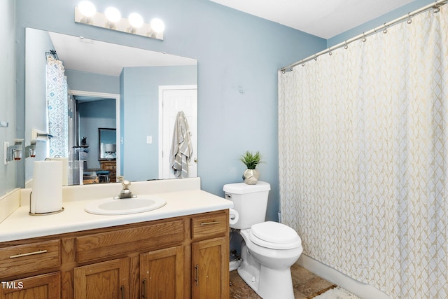 117 Gladstone Dr, Durham, NC 27703 - full bathroom with vanity and a shower with shower curtain