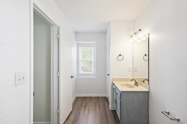 328 Palmdale Ct, Holly Springs, NC 27540 - bathroom with vanity and wood finished floors