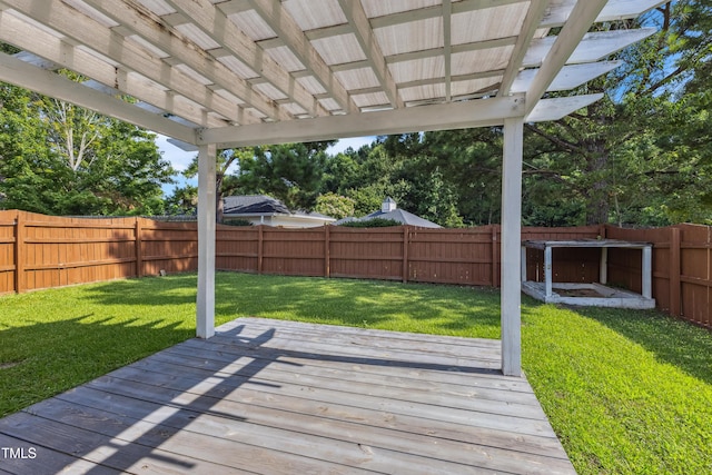 328 Palmdale Ct, Holly Springs, NC 27540 - wooden deck with a fenced backyard