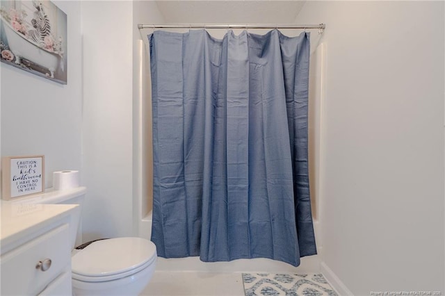 3314 Harbour Pointe Pl Unit 8, Fayetteville, NC 28314 - full bathroom with vanity and shower / tub combo with curtain