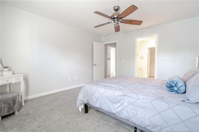 3314 Harbour Pointe Pl Unit 8, Fayetteville, NC 28314 - carpeted bedroom with a ceiling fan and ensuite bath