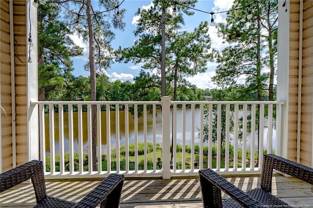 3314 Harbour Pointe Pl Unit 8, Fayetteville, NC 28314 - balcony with a water view