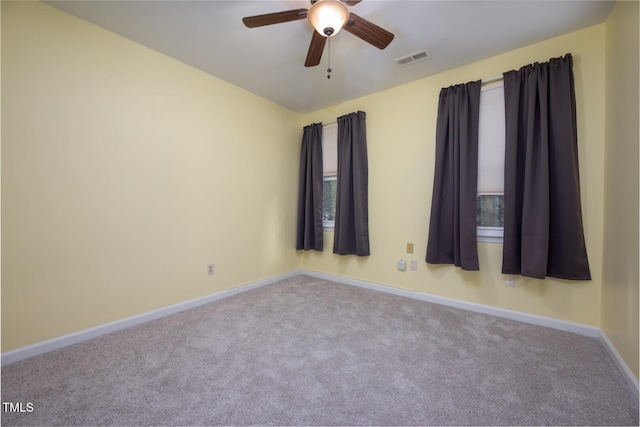 5020 Celbridge Pl, Raleigh, NC 27613 - carpeted empty room with baseboards and a ceiling fan