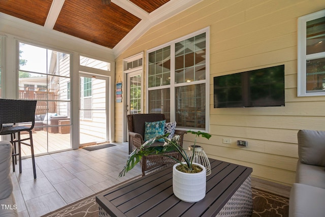 2712 Lake Waccamaw Trl, Apex, NC 27502 - view of sunroom / solarium