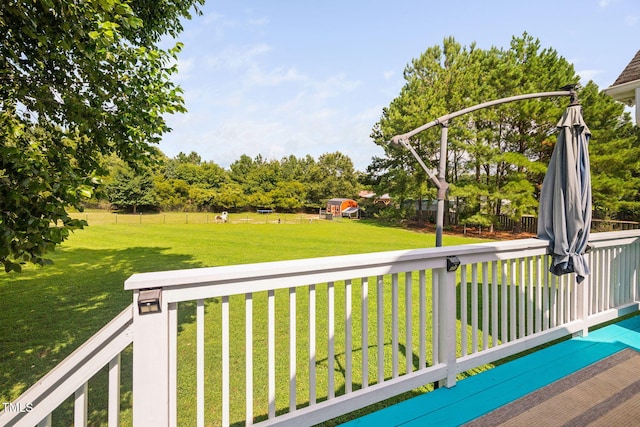 1824 Ferrell Meadows Dr, Zebulon, NC 27597 - view of deck