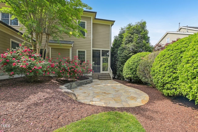 528 Bankhead Dr, Cary, NC 27519 - rear view of house featuring a patio