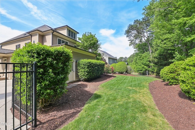 528 Bankhead Dr, Cary, NC 27519 - view of grassy yard featuring a gate