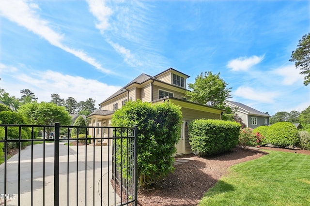 528 Bankhead Dr, Cary, NC 27519 - view of side of home featuring a gate