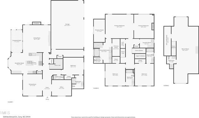 528 Bankhead Dr, Cary, NC 27519 - view of home floor plan