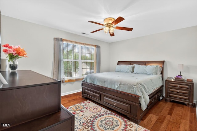 5 Ocean Ct, Durham, NC 27704 - bedroom featuring wood finished floors and a ceiling fan