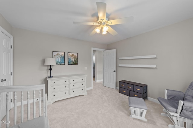 7908 Mayapple Pl, Raleigh, NC 27613 - bedroom featuring carpet flooring and ceiling fan