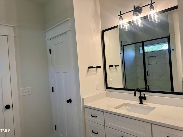 163 Noramac Ct, Selma, NC 27576 - bathroom with vanity and a stall shower