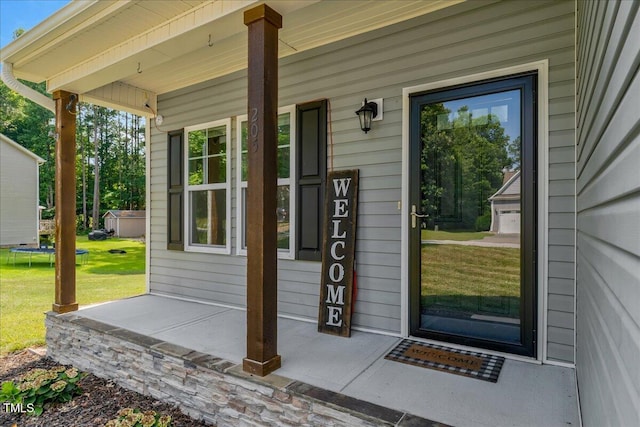 205 Willow Ridge Dr, Louisburg, NC 27549 - entrance to property featuring a porch and a yard