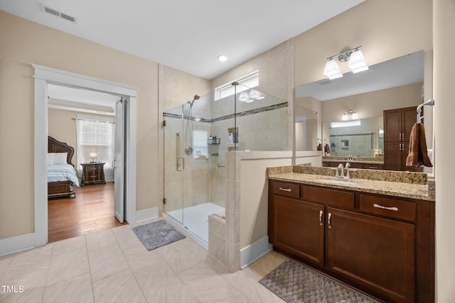 8713 Halsey Ln, Wake Forest, NC 27587 - ensuite bathroom featuring a shower stall and vanity