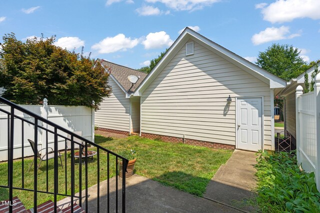 2506 Happy Ln, Raleigh, NC 27614 - view of home's exterior featuring a shingled roof