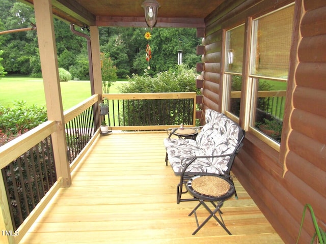 1159 Flemingtown Rd, Henderson, NC 27537 - view of wooden deck