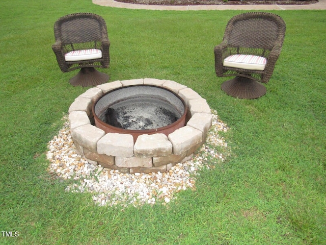 1159 Flemingtown Rd, Henderson, NC 27537 - exterior view of a fire pit