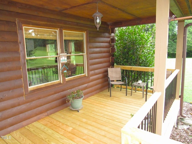 1159 Flemingtown Rd, Henderson, NC 27537 - view of wooden terrace