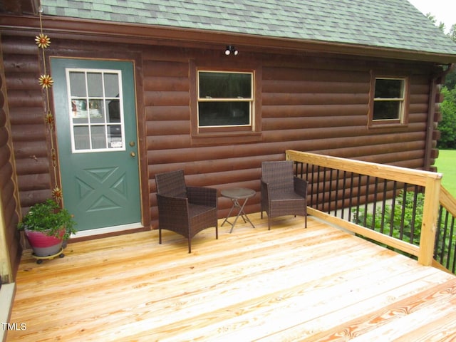1159 Flemingtown Rd, Henderson, NC 27537 - view of wooden deck