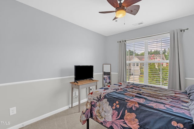 3716 Landshire View Ln, Raleigh, NC 27616 - bedroom featuring carpet and ceiling fan