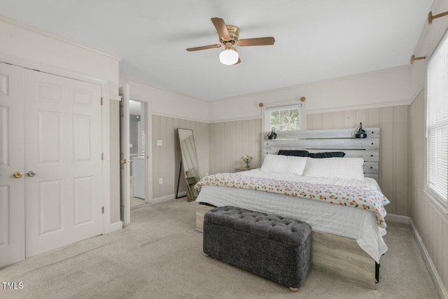 216 S Faison Ave, Faison, NC 28341 - bedroom featuring light carpet and a ceiling fan
