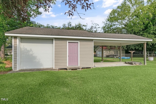 216 S Faison Ave, Faison, NC 28341 - garage featuring a detached garage