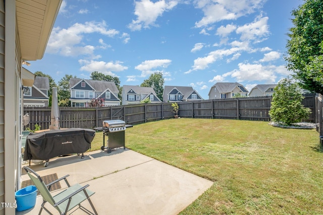 701 Laurel Spring Dr, Fuquay Varina, NC 27526 - fenced backyard with a residential view and a patio