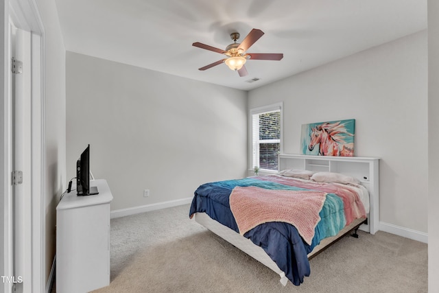 1725 River Club Way, Franklinton, NC 27525 - carpeted bedroom featuring baseboards and a ceiling fan