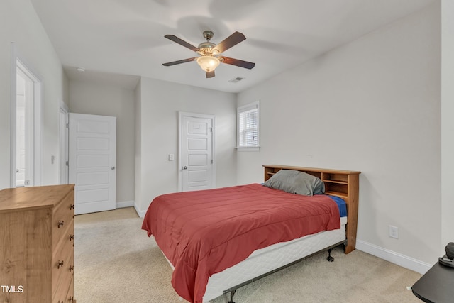 1725 River Club Way, Franklinton, NC 27525 - bedroom featuring light colored carpet and a ceiling fan
