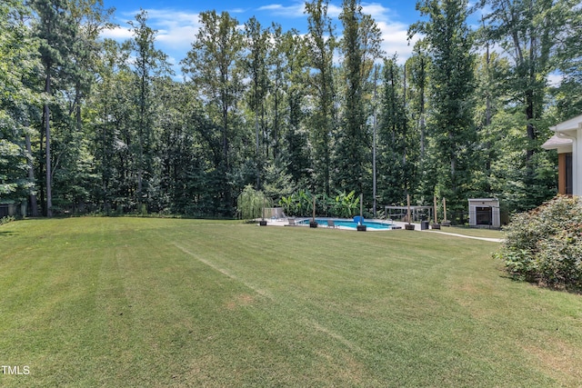 1725 River Club Way, Franklinton, NC 27525 - view of green lawn with an outdoor pool