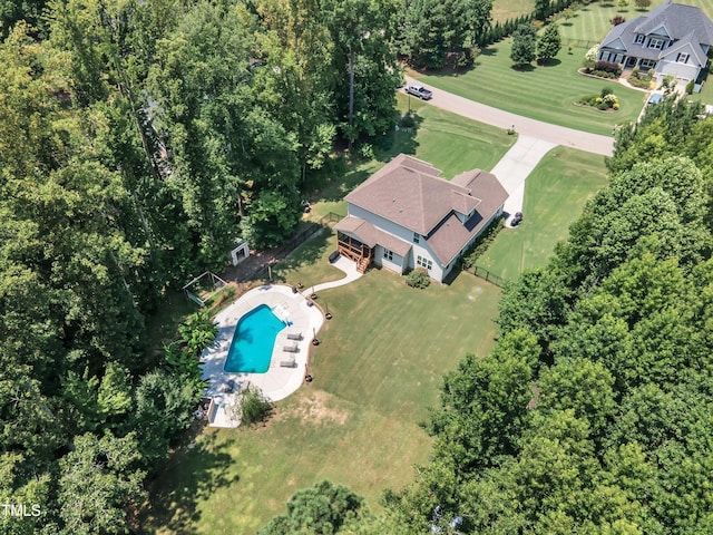 1725 River Club Way, Franklinton, NC 27525 - aerial overview of property's location featuring a pool area