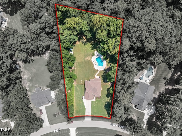 1725 River Club Way, Franklinton, NC 27525 - view of property location with a pool and property boundaries highlighted