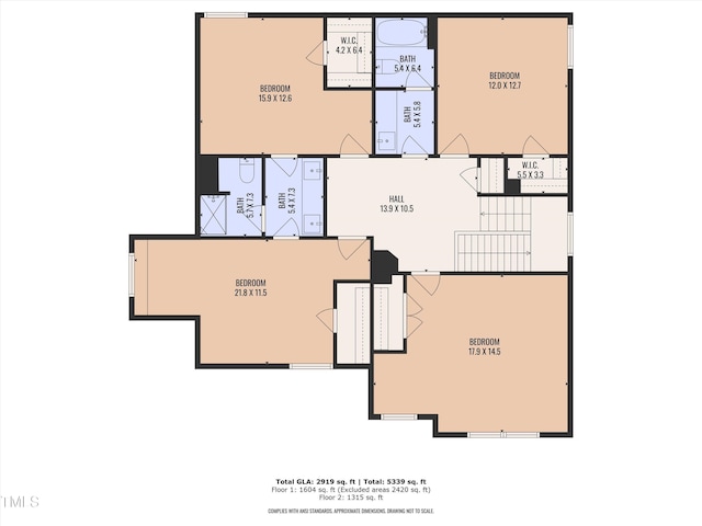 1725 River Club Way, Franklinton, NC 27525 - view of home floor plan