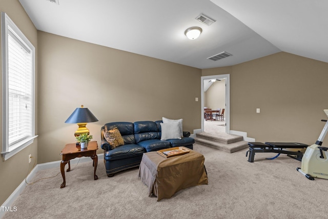 5005 Clyden Cv, Raleigh, NC 27612 - carpeted living room with plenty of natural light and lofted ceiling