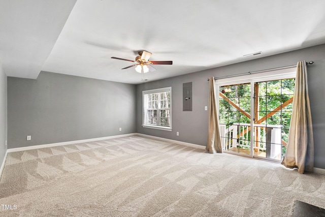 306 Kirkeenan Cir, Morrisville, NC 27560 - unfurnished room featuring light colored carpet and ceiling fan