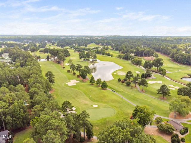 306 Kirkeenan Cir, Morrisville, NC 27560 - aerial view of a large body of water and a golf course