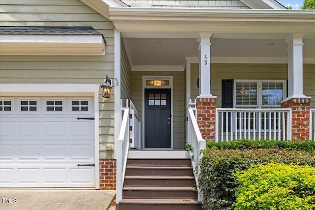 49 Brookridge Ct, Pittsboro, NC 27312 - view of exterior entry featuring brick siding and covered porch