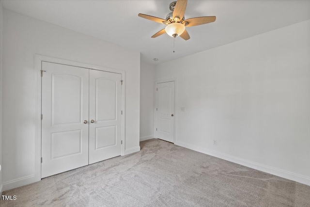 49 Brookridge Ct, Pittsboro, NC 27312 - unfurnished bedroom featuring carpet, a closet, and a ceiling fan