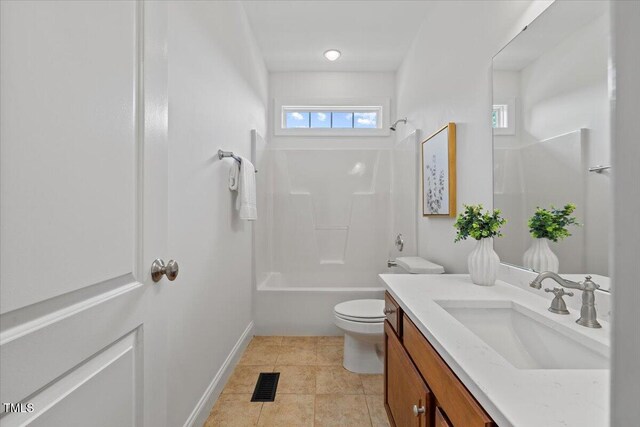 49 Brookridge Ct, Pittsboro, NC 27312 - full bath featuring vanity, bathtub / shower combination, and tile patterned flooring