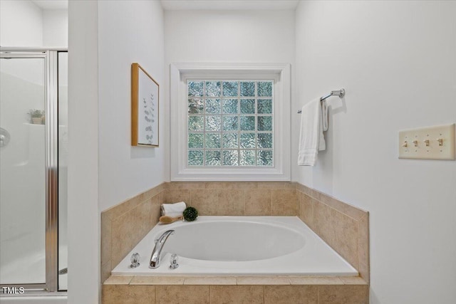 49 Brookridge Ct, Pittsboro, NC 27312 - full bathroom featuring a stall shower and a garden tub