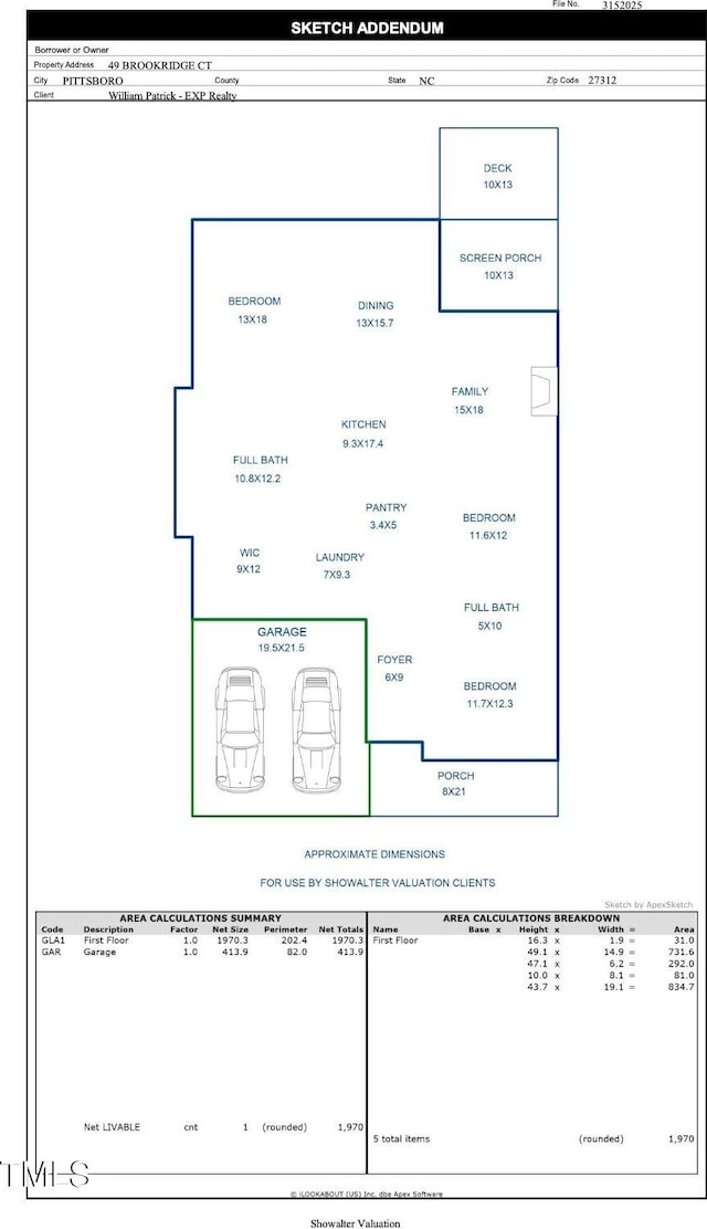 49 Brookridge Ct, Pittsboro, NC 27312 - view of home floor plan