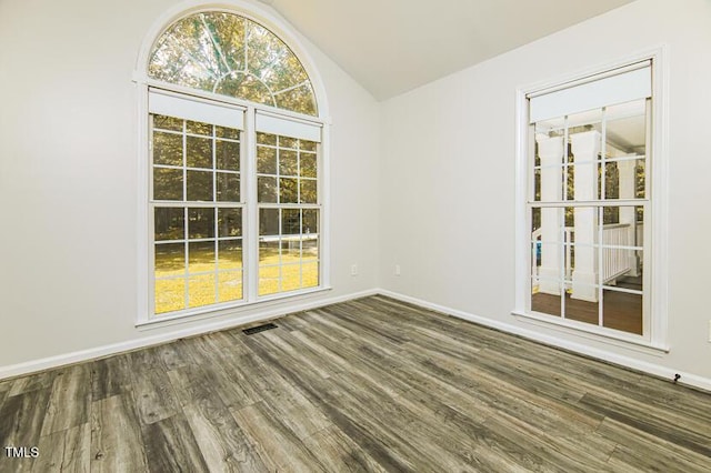 190 Hardwood Dr, Franklinton, NC 27525 - spare room with wood finished floors and lofted ceiling