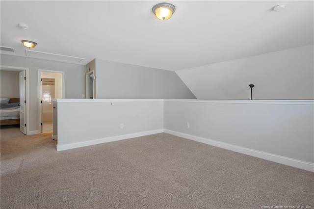 1234 Micahs Way N, Spring Lake, NC 28390 - bonus room featuring attic access, carpet flooring, and lofted ceiling