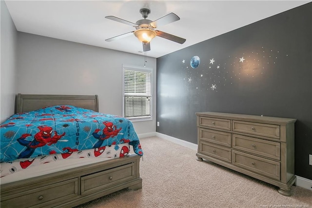 1234 Micahs Way N, Spring Lake, NC 28390 - bedroom with light carpet and ceiling fan