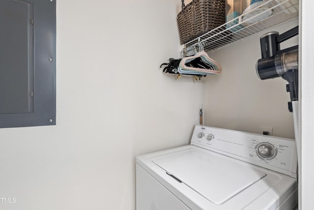 116 Northbrook Dr Unit 303, Raleigh, NC 27609 - washroom with washer / dryer and electric panel