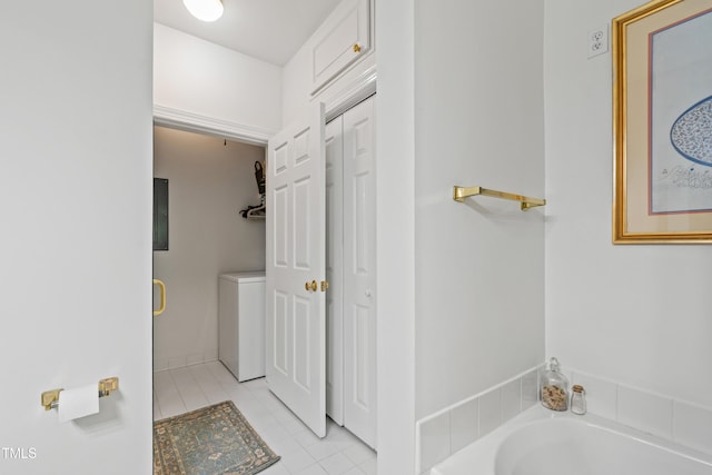 116 Northbrook Dr Unit 303, Raleigh, NC 27609 - bathroom featuring tile patterned flooring and a bath
