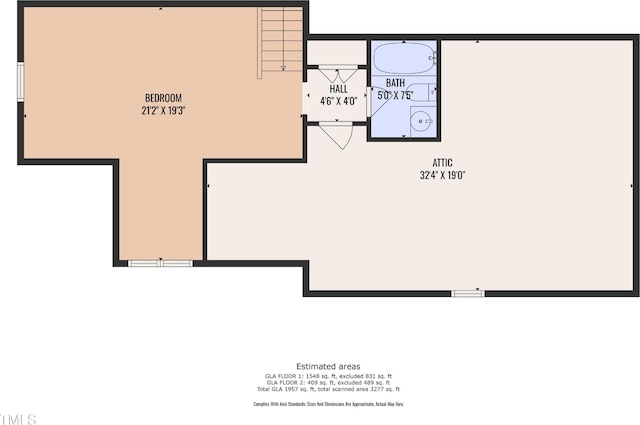450 Cotton Mill Dr, Zebulon, NC 27597 - view of room layout